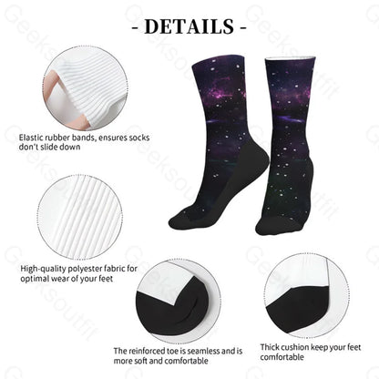 Beautiful Nebula Outer Space Men’s Socks