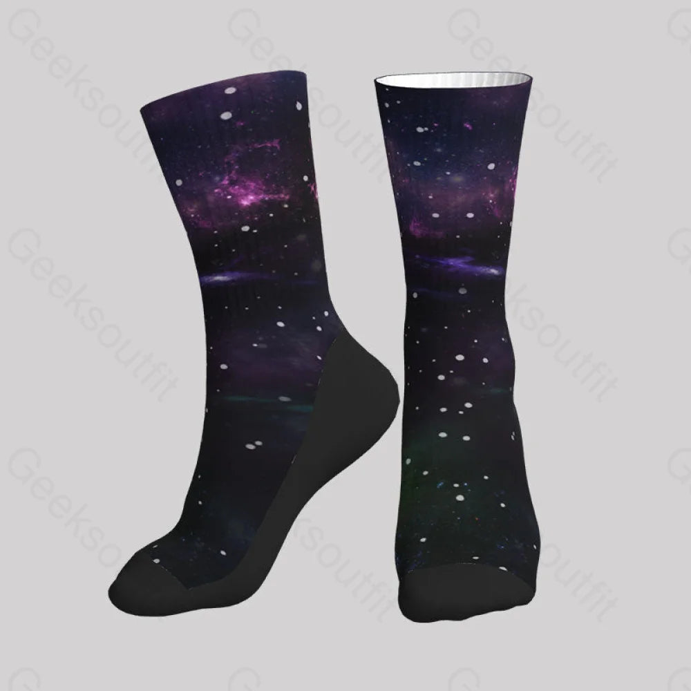 Beautiful Nebula Outer Space Men’s Socks