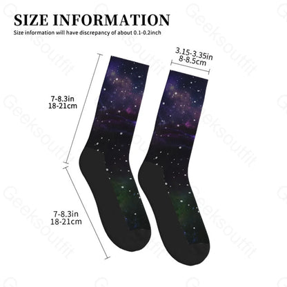 Beautiful Nebula Outer Space Men’s Socks