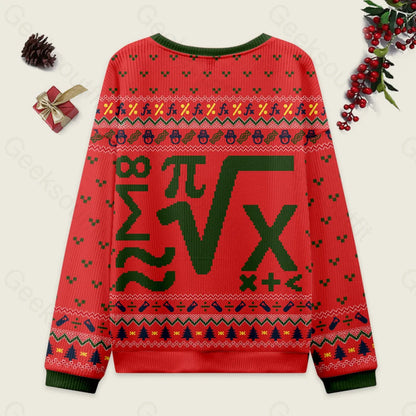 Beauty Of Mathematics Red Ugly Christmas Sweater