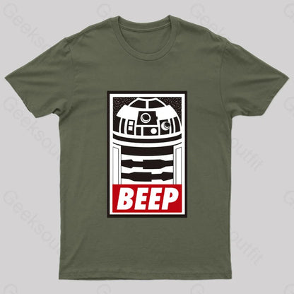 Beep Geek T-Shirt Army Green / S