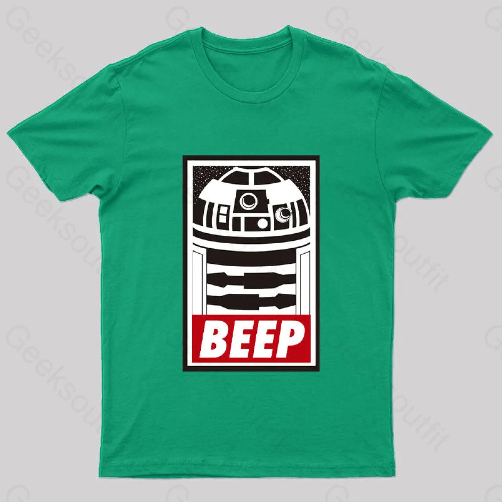 Beep Geek T-Shirt Green / S