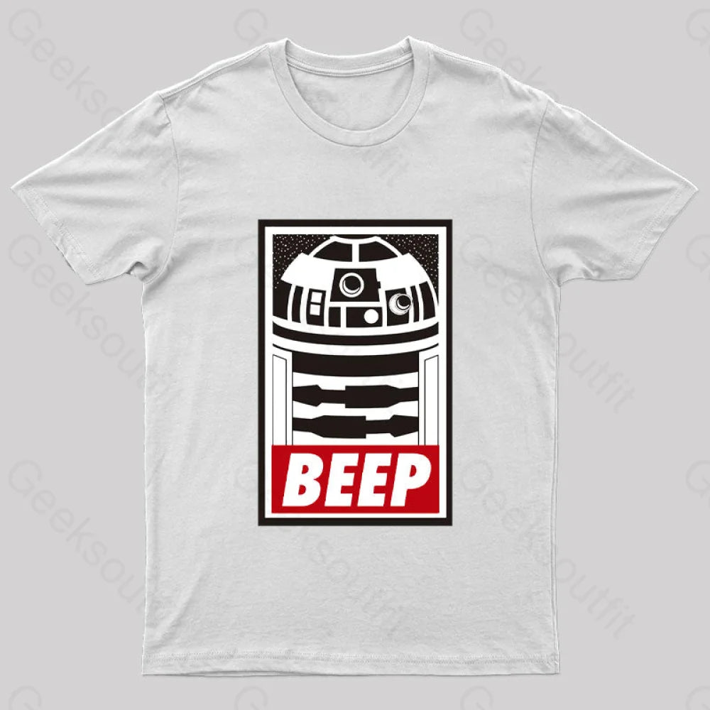 Beep Geek T-Shirt White / S