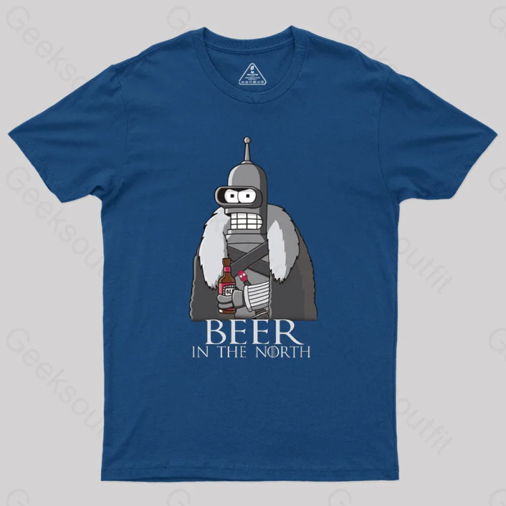 Beer In The North Geek T-Shirt Navy / S