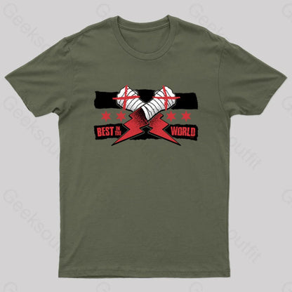 Best In The World Nerd T-Shirt Army Green / S