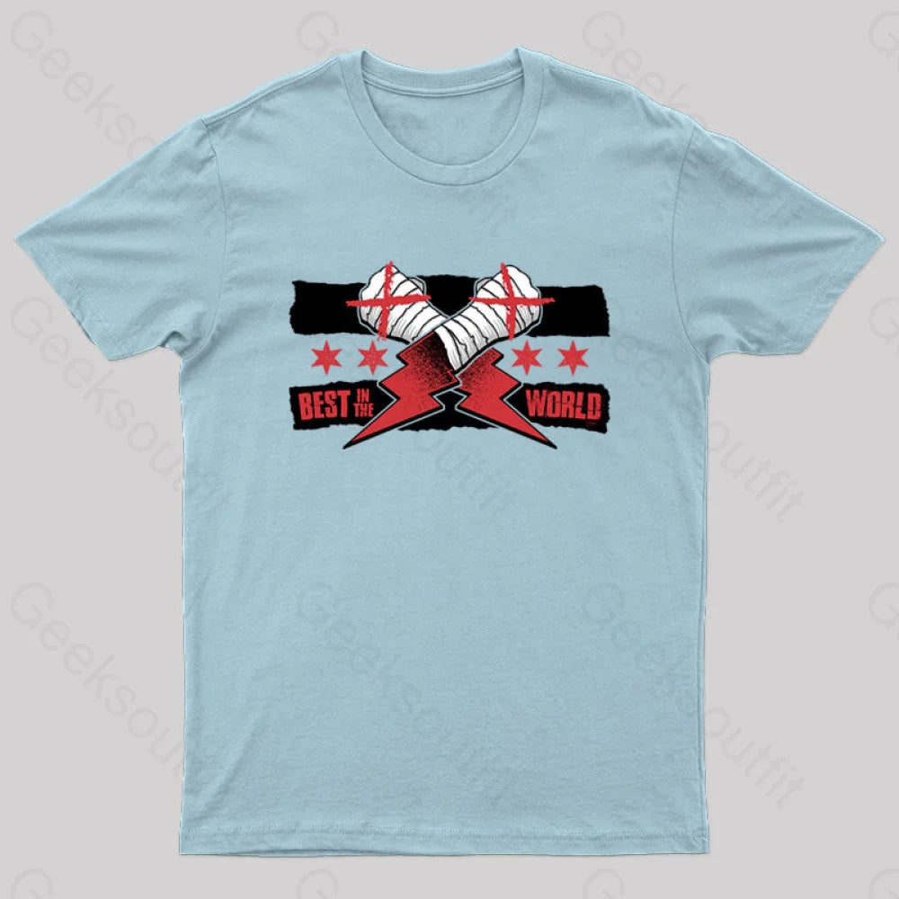 Best In The World Nerd T-Shirt Light Blue / S