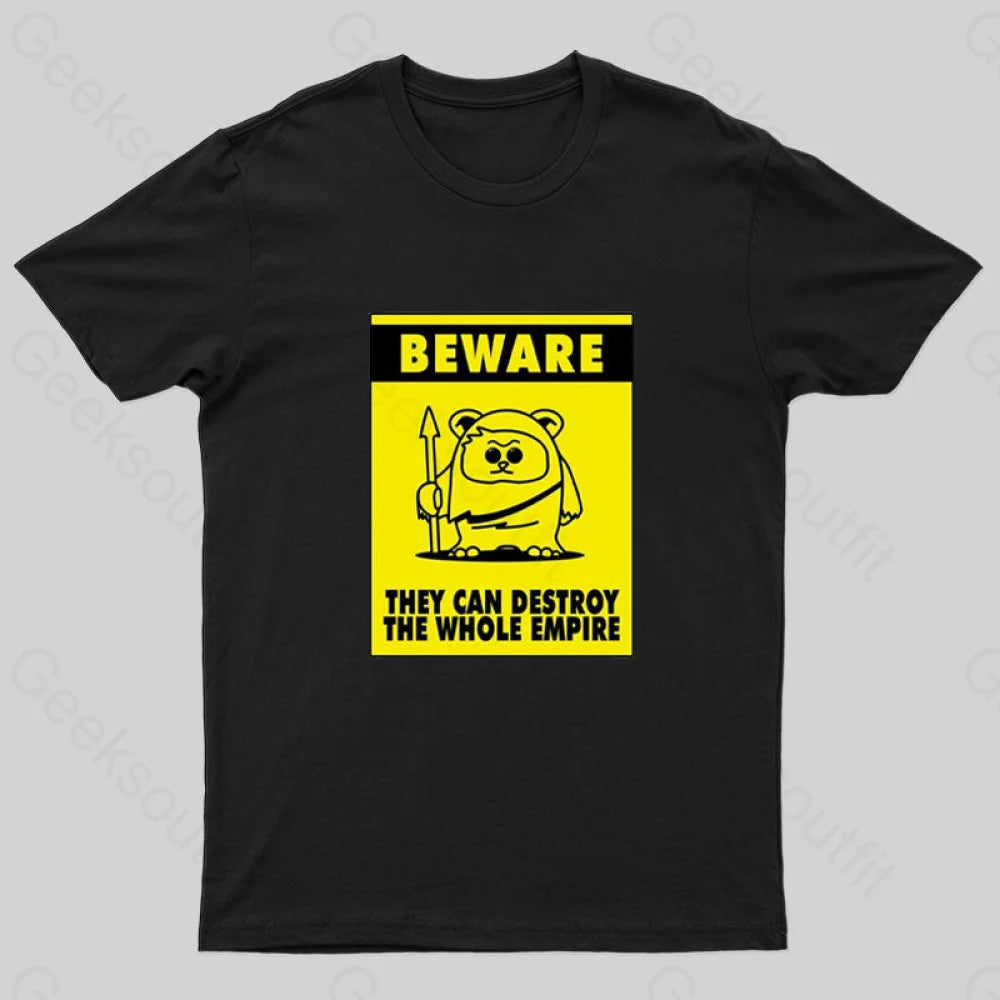 Beware Geek T-Shirt Black / S