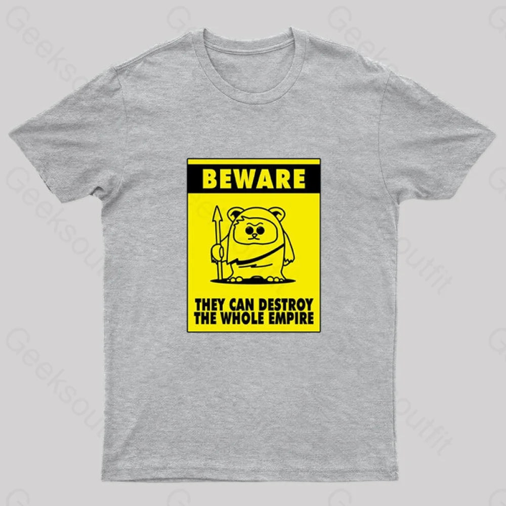 Beware Geek T-Shirt Grey / S