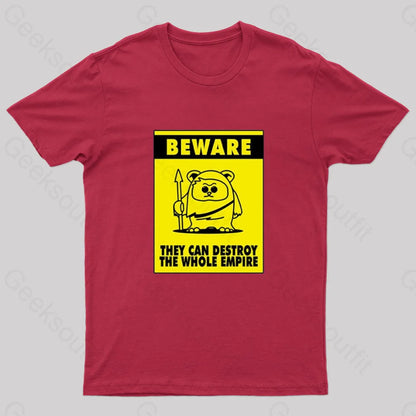 Beware Geek T-Shirt Red / S