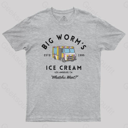 Big Worm’s Ice Cream Whatchu Want Nerd T-Shirt Grey / S