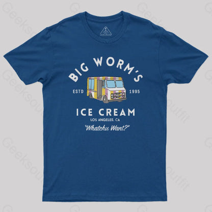 Big Worm’s Ice Cream Whatchu Want Nerd T-Shirt Navy / S