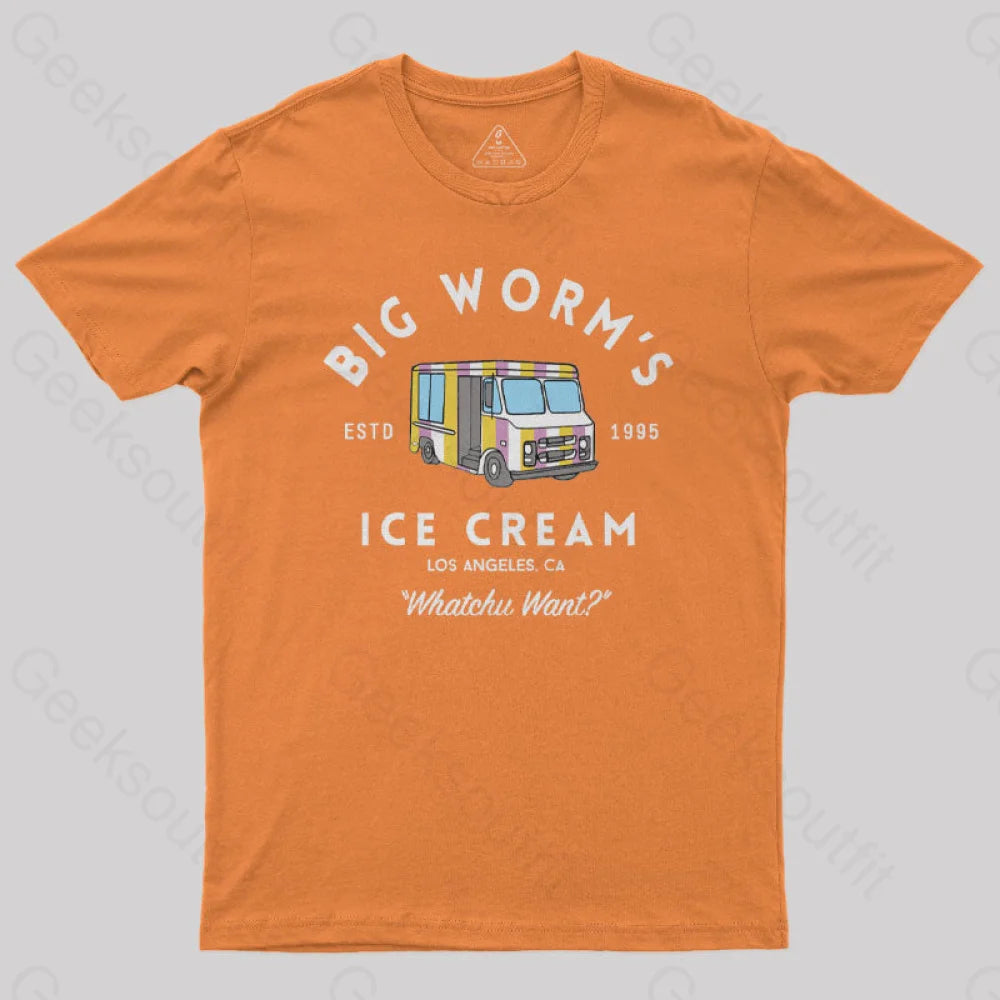 Big Worm’s Ice Cream Whatchu Want Nerd T-Shirt Orange / S