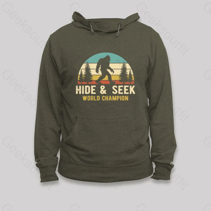 Bigfoot - Hide And Seek World Champion Hoodie Army Green / S