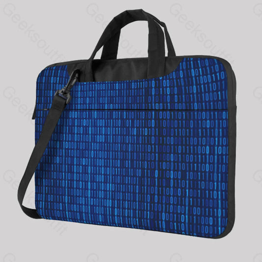 Binary Computer 1S And 0S Blue Laptop Bag 13In