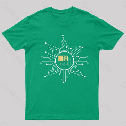 Binary Geek T-Shirt Green / S