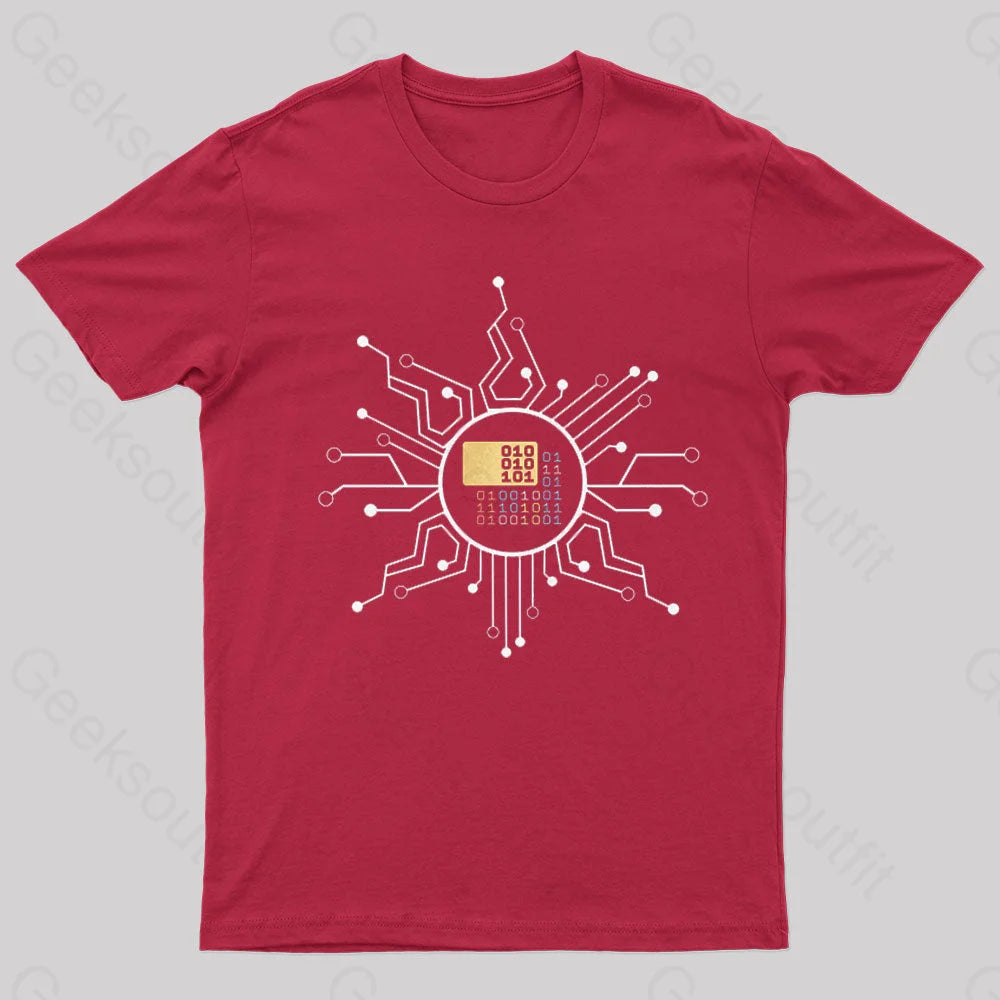 Binary Geek T-Shirt Red / S