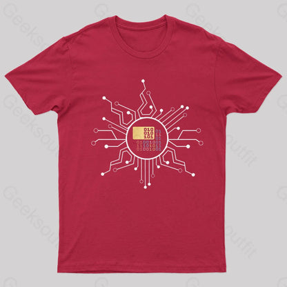 Binary Geek T-Shirt Red / S