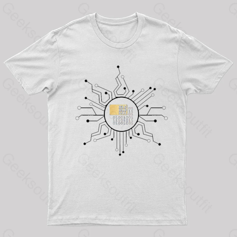 Binary Geek T-Shirt White / S