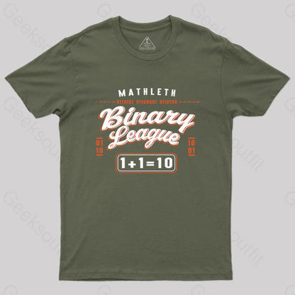 Binary League T-Shirt Army Green / S Yc