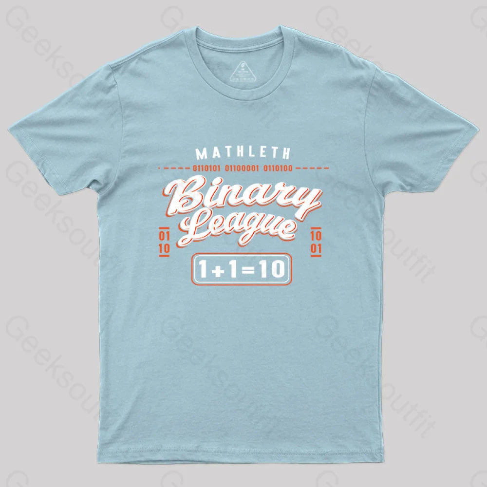 Binary League T-Shirt Light Blue / S Yc