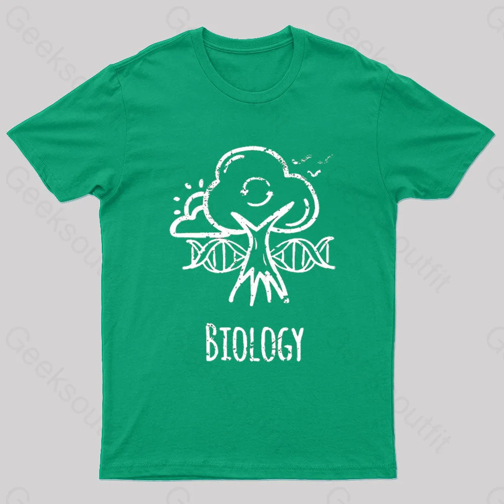 Biology Tree Nerd T-Shirt Green / S