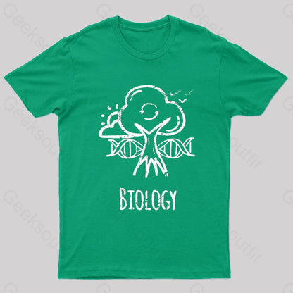 Biology Tree Nerd T-Shirt Green / S