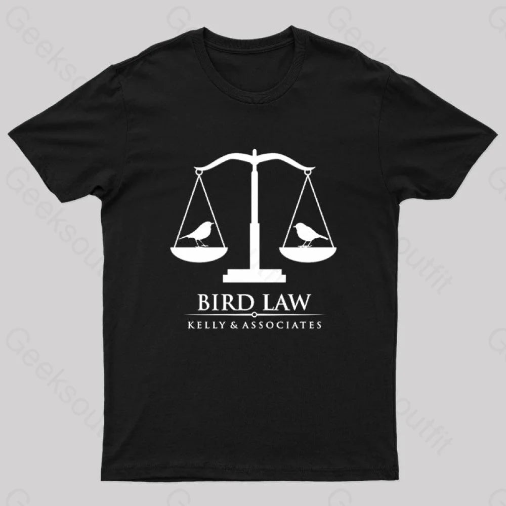 Bird Law Nerd T-Shirt Black / S