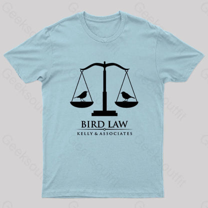 Bird Law Nerd T-Shirt Light Blue / S