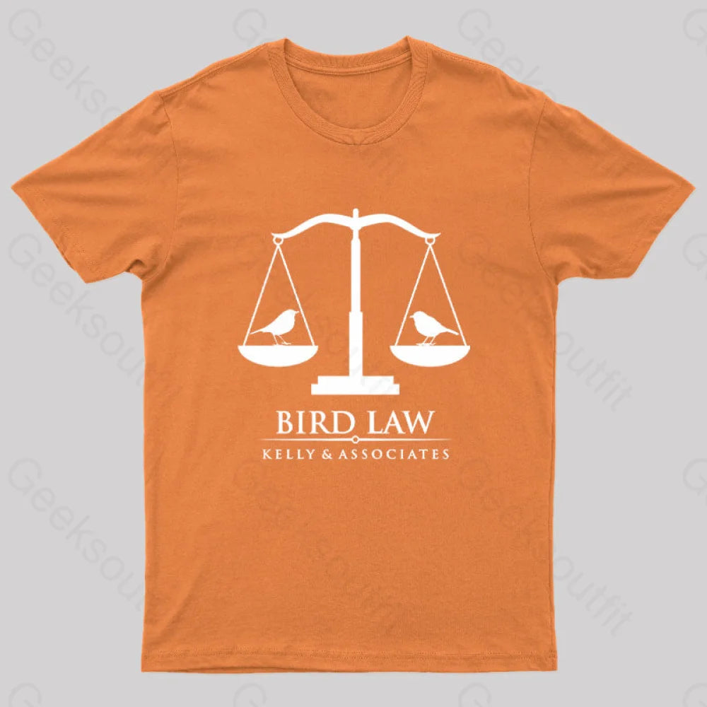 Bird Law Nerd T-Shirt Orange / S