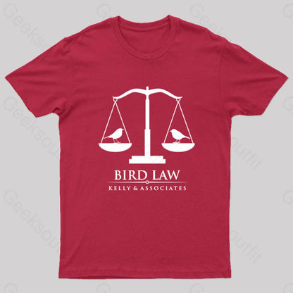 Bird Law Nerd T-Shirt Red / S