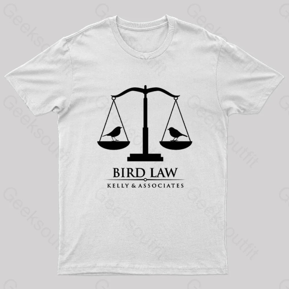 Bird Law Nerd T-Shirt White / S