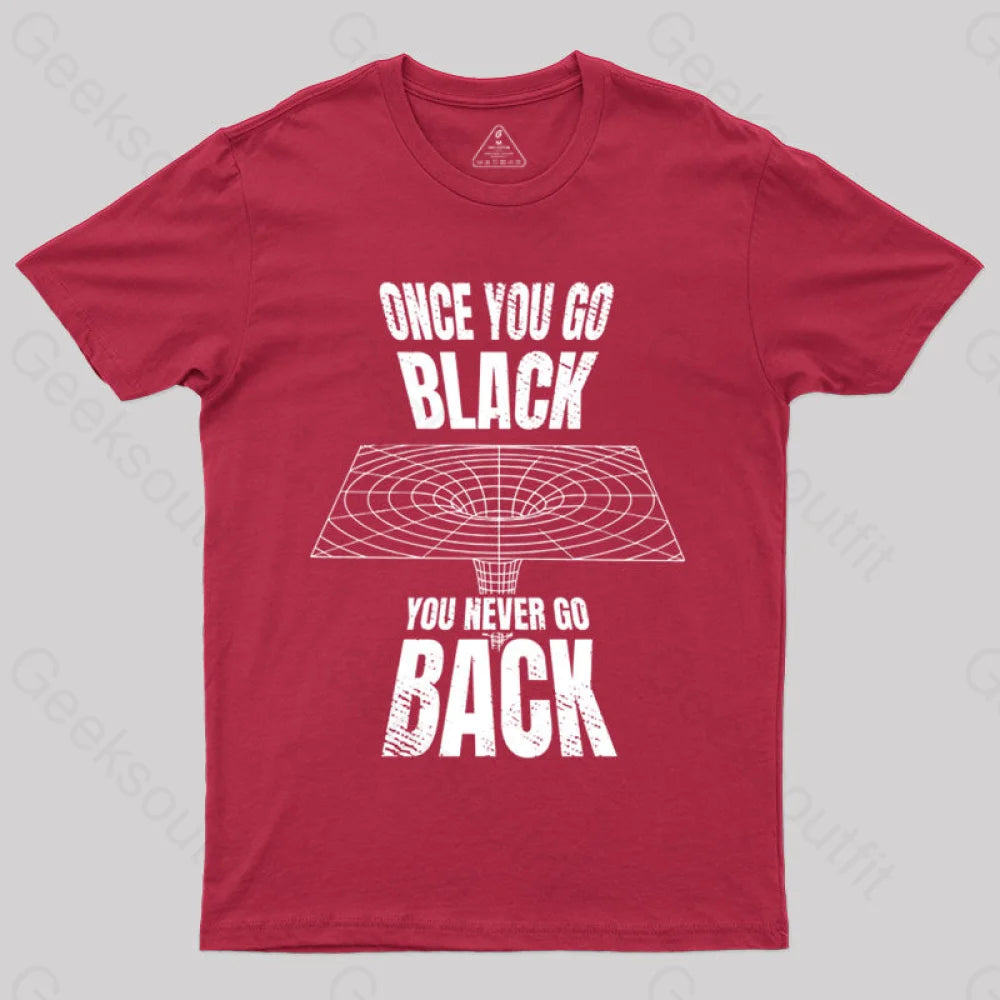 Black Hole Astrophysics Universe Science T-Shirt Red / S