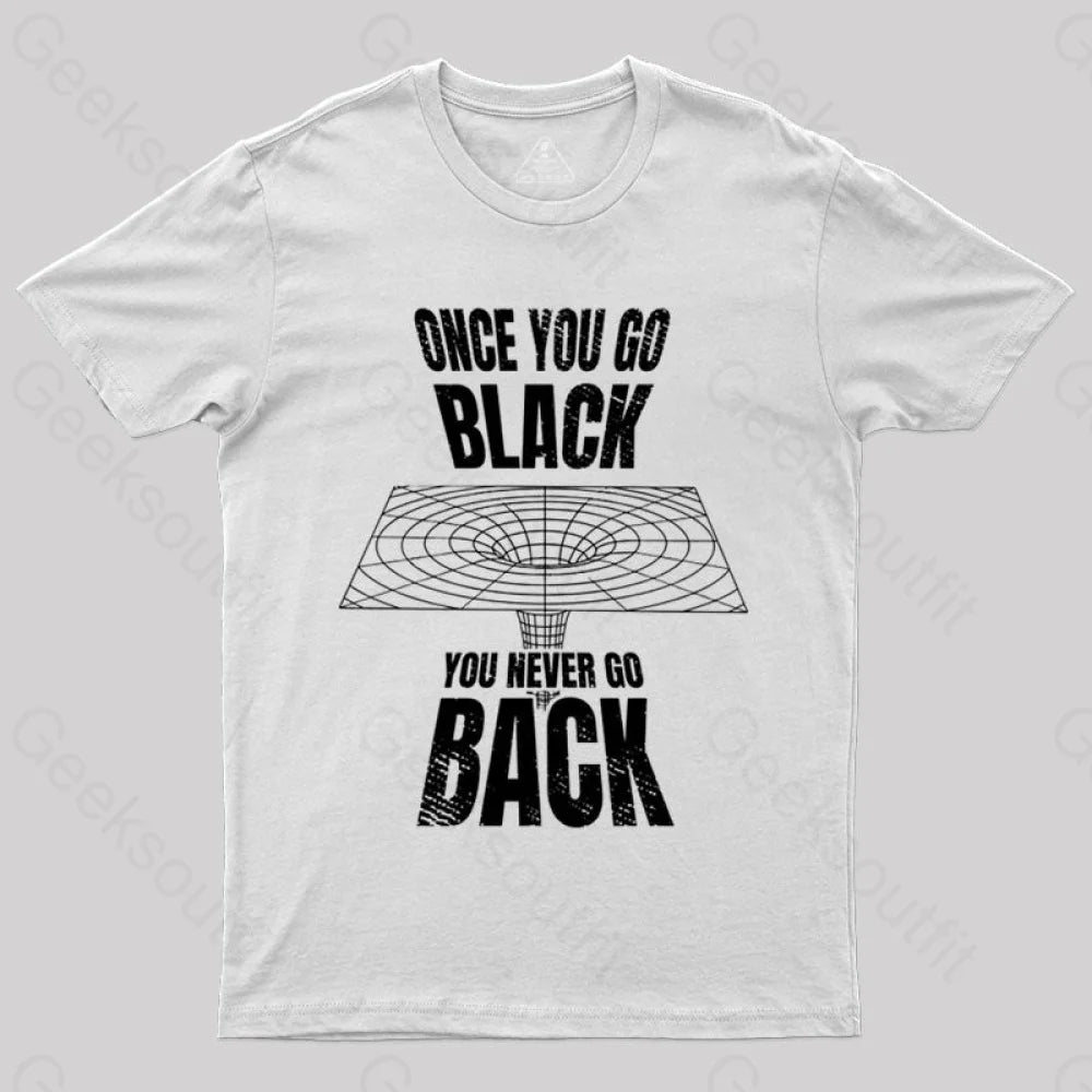 Black Hole Astrophysics Universe Science T-Shirt White / S