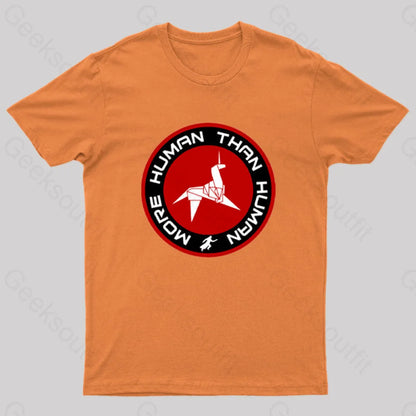 Blade Runner More Human Than Geek T-Shirt Orange / S