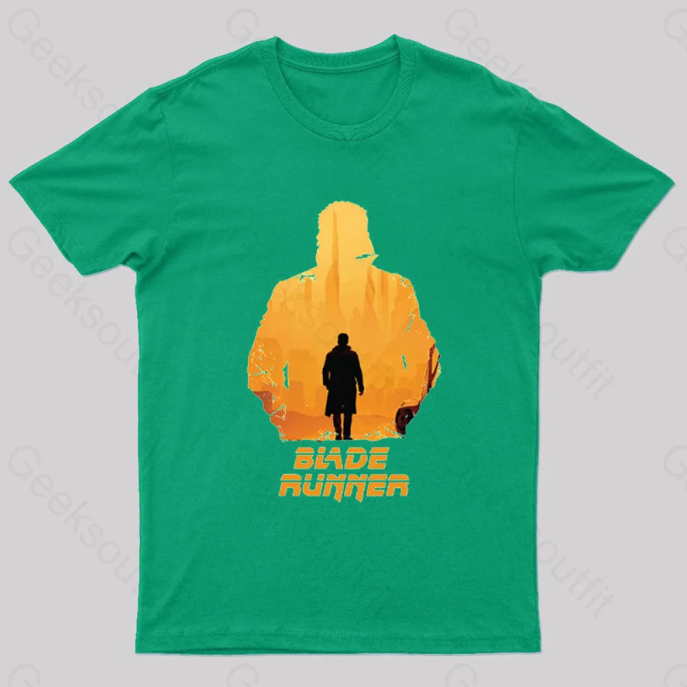 Blade Runner Nerd T-Shirt Green / S