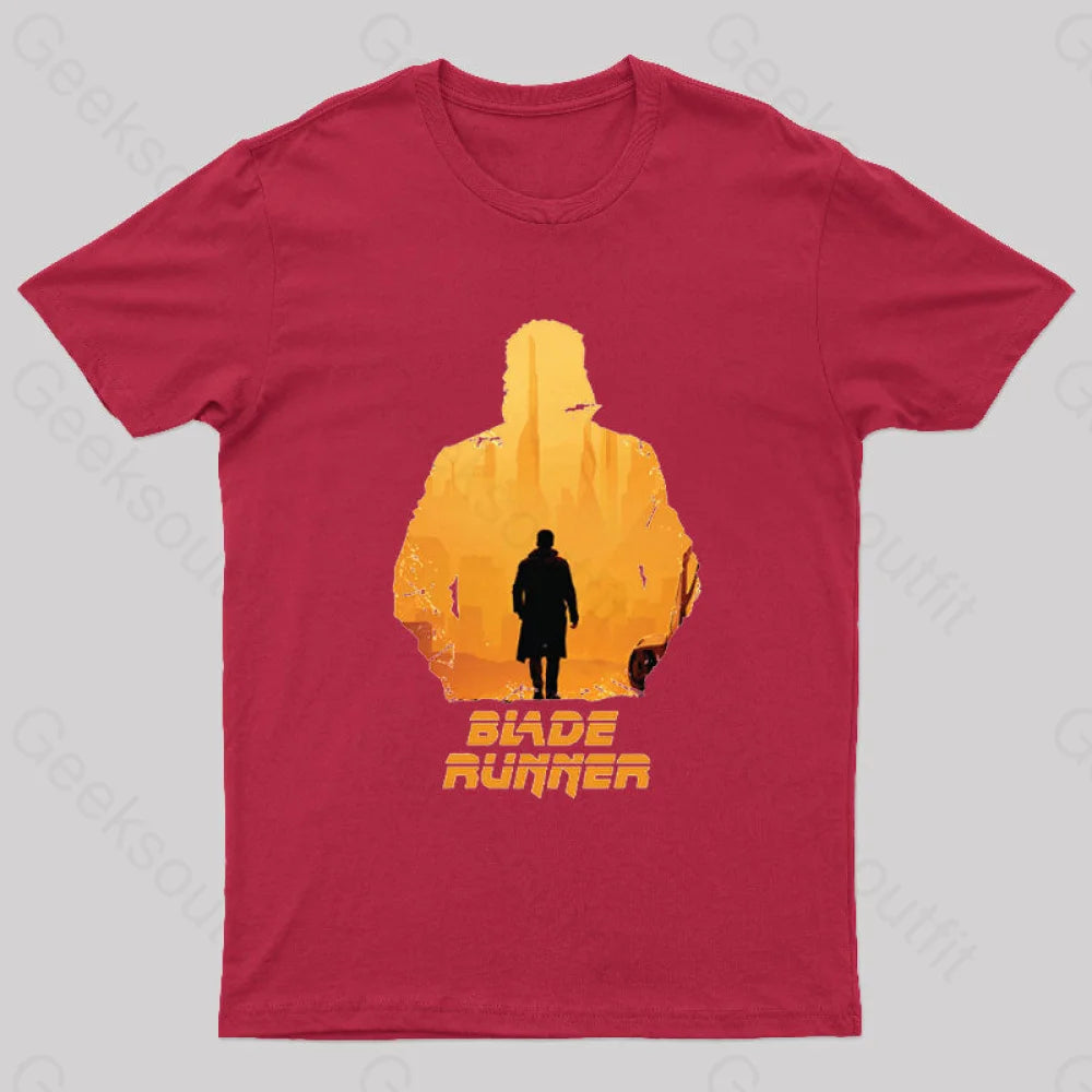 Blade Runner Nerd T-Shirt Red / S