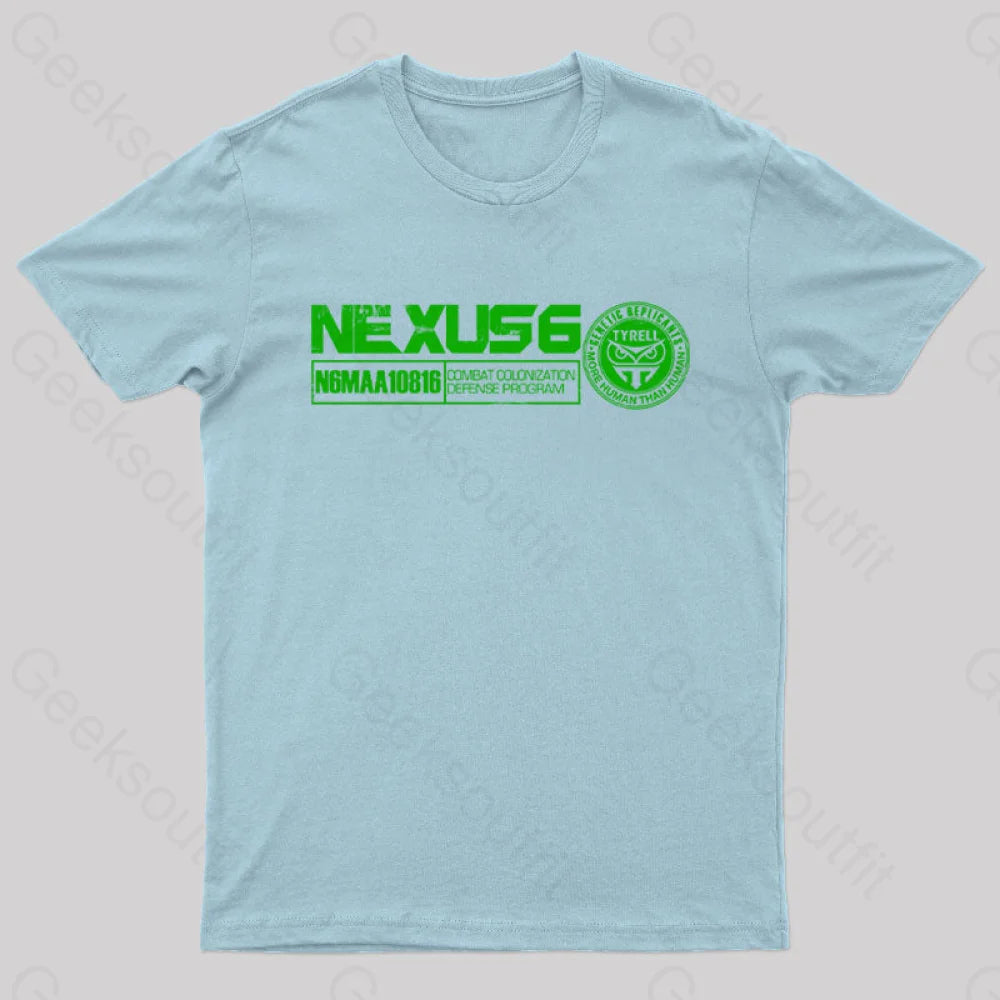 Blade Runner Nexus Geek T-Shirt Light Blue / S