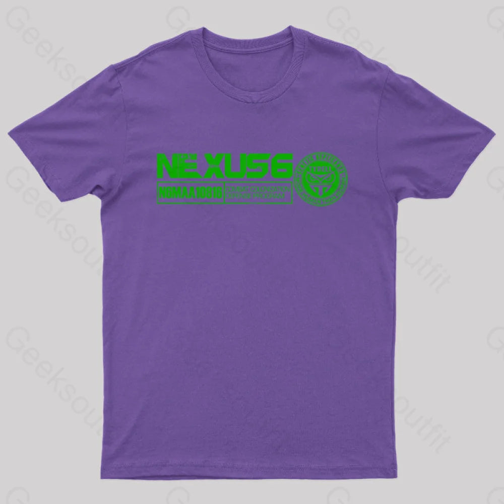 Blade Runner Nexus Geek T-Shirt Purple / S