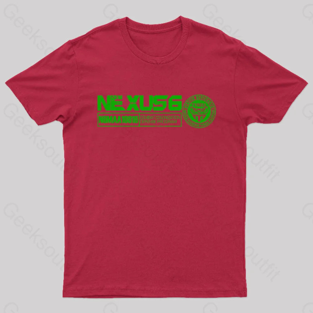 Blade Runner Nexus Geek T-Shirt Red / S