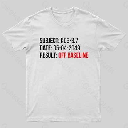 Blade Runner Off Baseline Nerd T-Shirt White / S