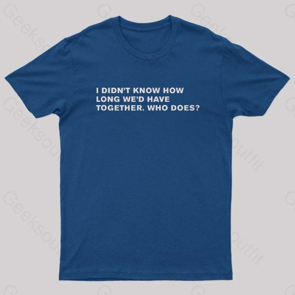 Blade Runner Quote Geek T-Shirt Navy / S