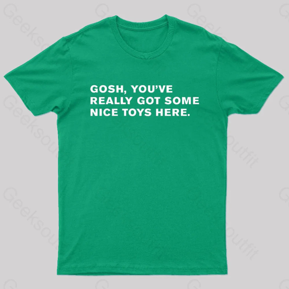 Blade Runner Quote Nerd T-Shirt Green / S