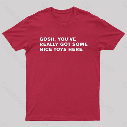 Blade Runner Quote Nerd T-Shirt Red / S