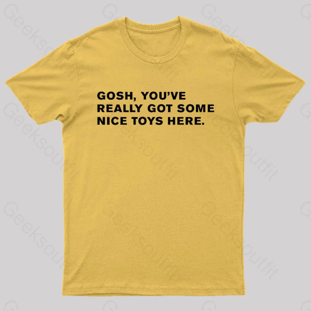 Blade Runner Quote Nerd T-Shirt Yellow / S