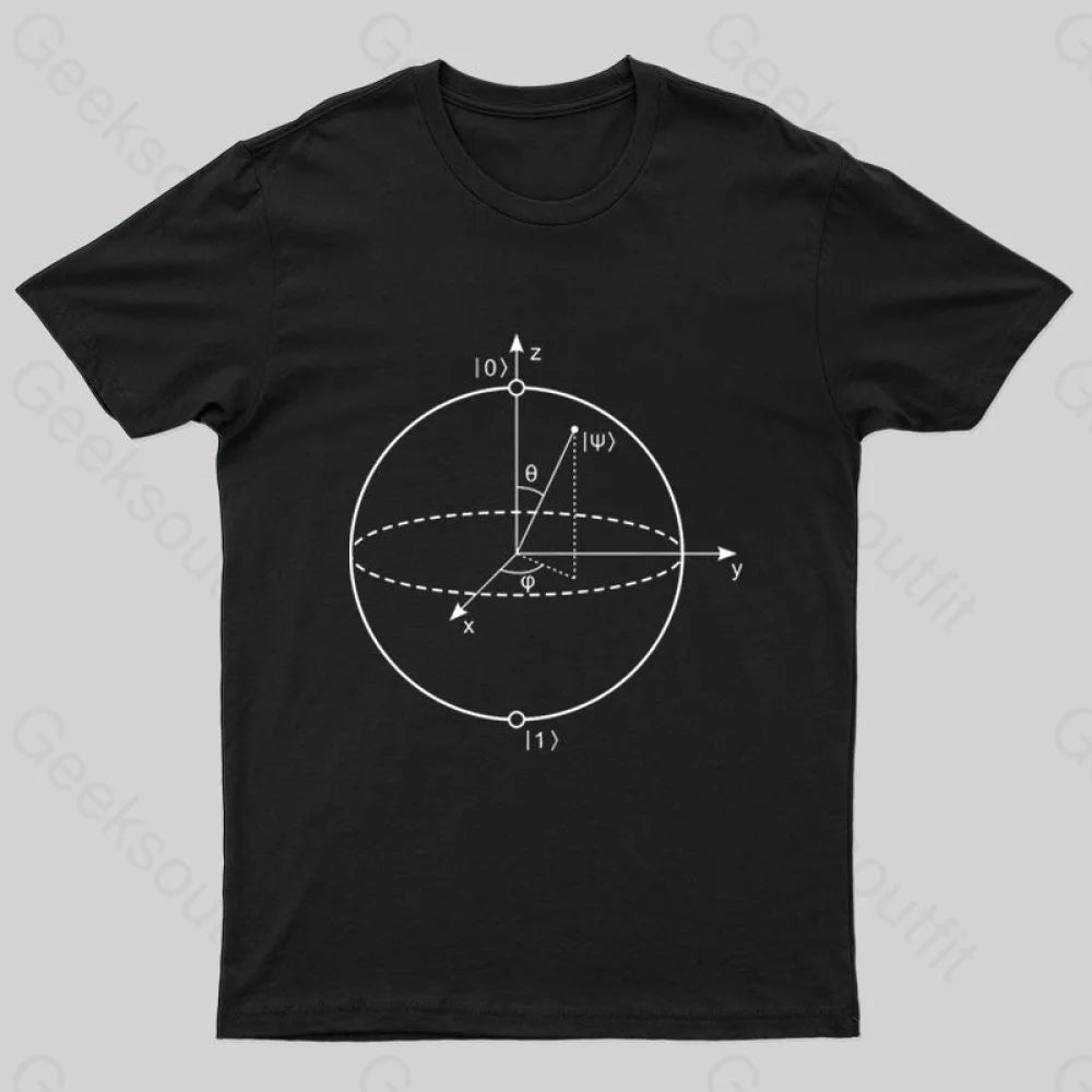 Bloch Sphere Geek T-Shirt Black / S