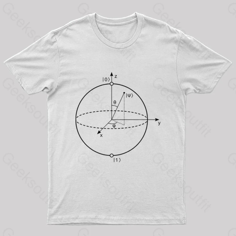 Bloch Sphere Geek T-Shirt White / S