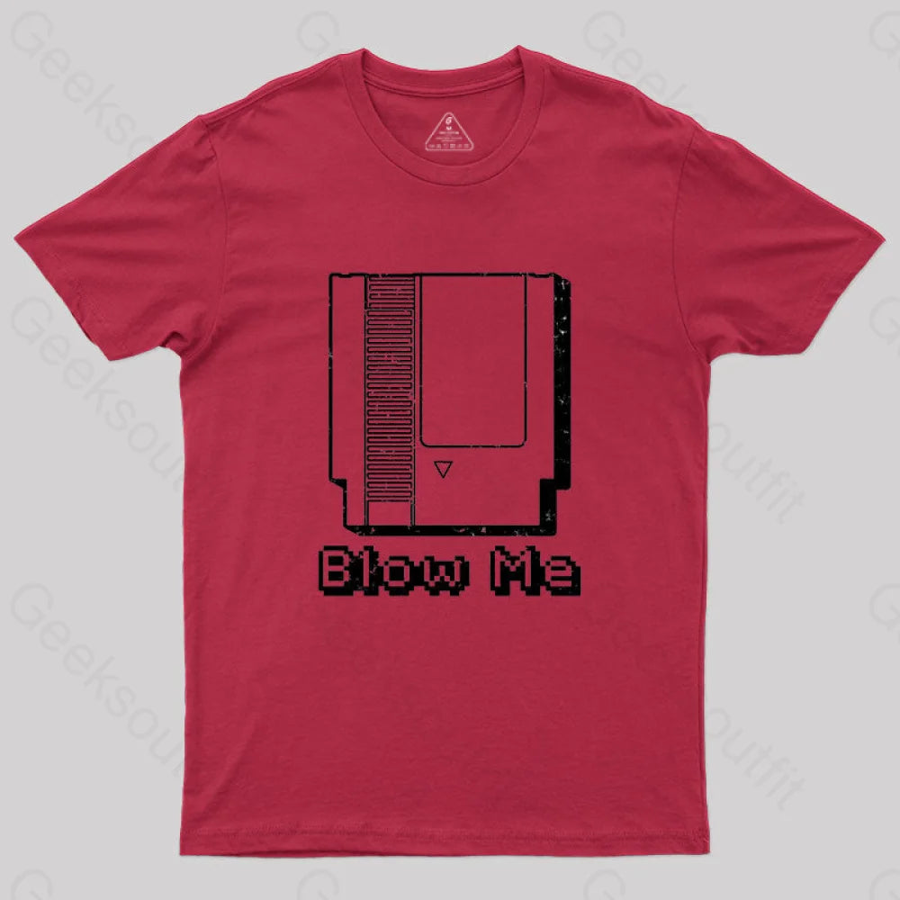 Blow Me Nes T-Shirt Red / S