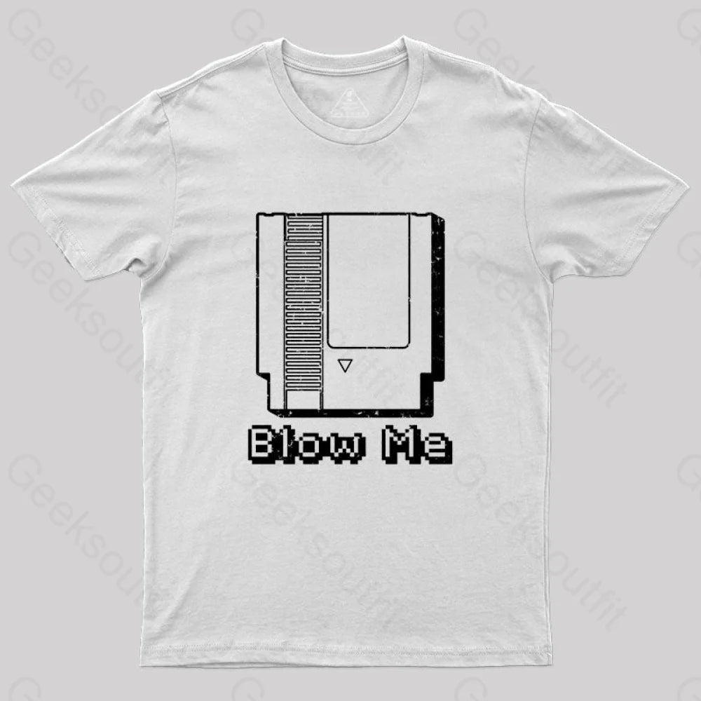 Blow Me Nes T-Shirt White / S