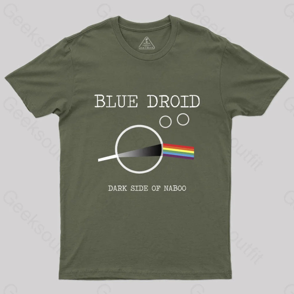 Blue Droid - Dark Side Of Naboo T-Shirt Army Green / S