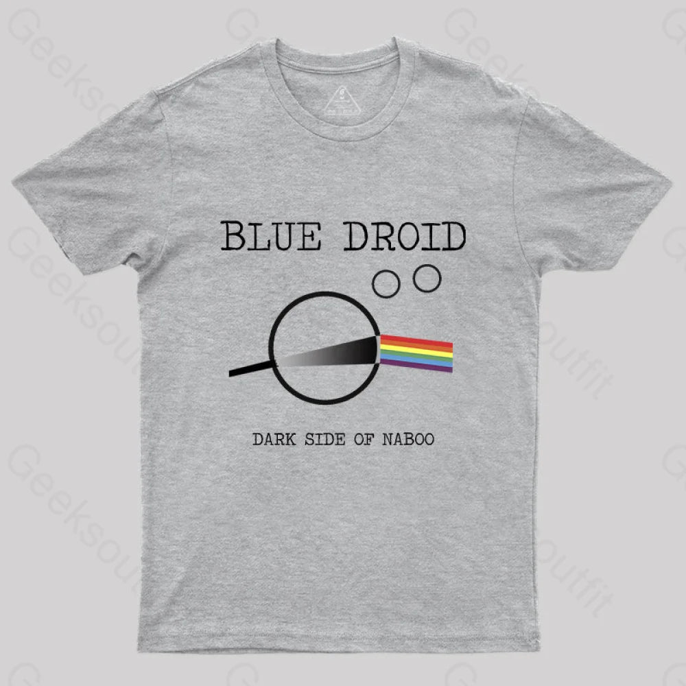 Blue Droid - Dark Side Of Naboo T-Shirt Grey / S